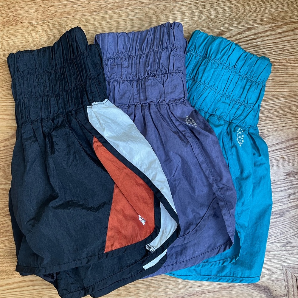 BUNDLE 3 Pairs Free People FP Movement The Way Home Shorts Size Small